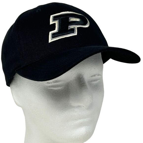 Purdue University Boilermakers Hat Cap Black Strapback Captivating Headgear - Picture 1 of 10